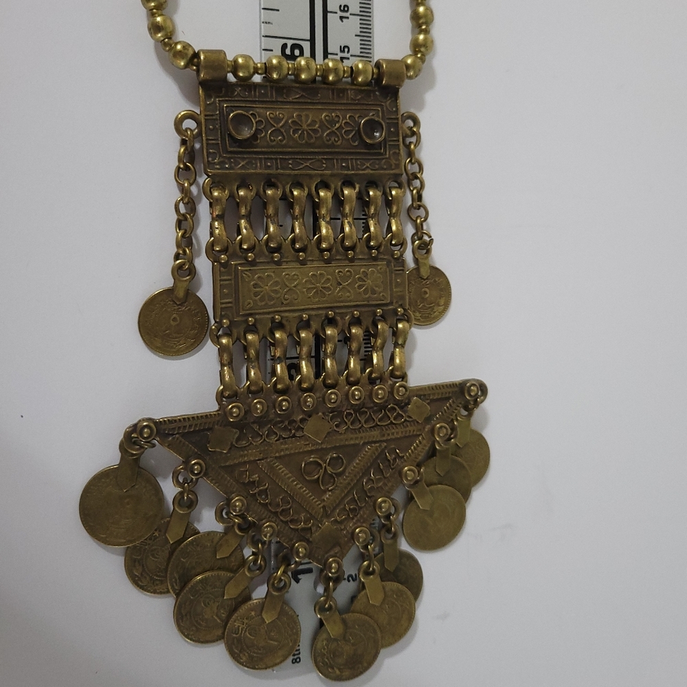 Child of Wild Bodrum Necklace Brass Chunky Coin - Picture 7 of 12